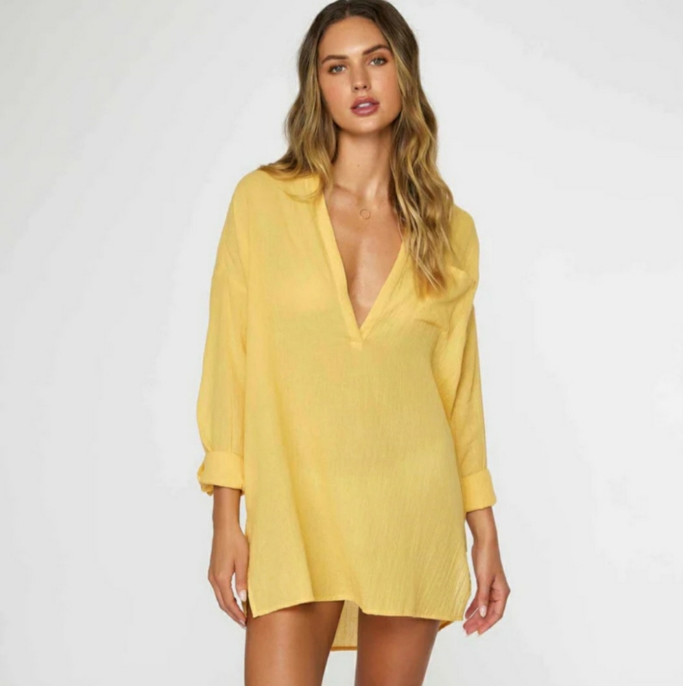 🏖☀️O'neill cover up belizin yellow size small 💛